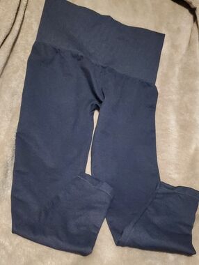 Assets by Spanx Navy High-Waist Leggings